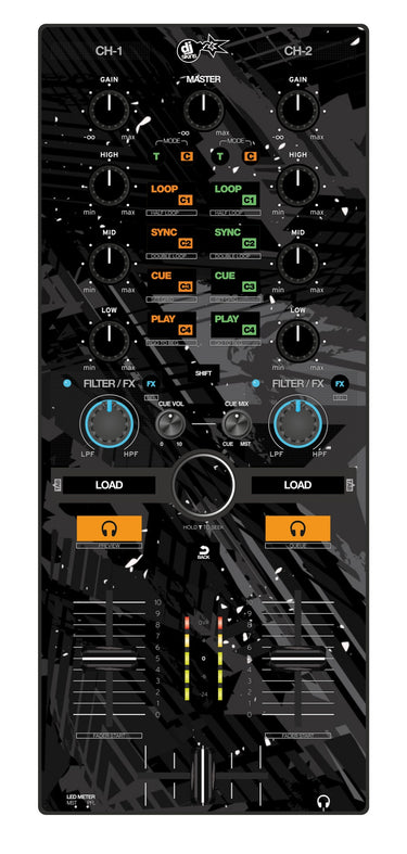 Reloop Mixtour Skin Ridge Black
